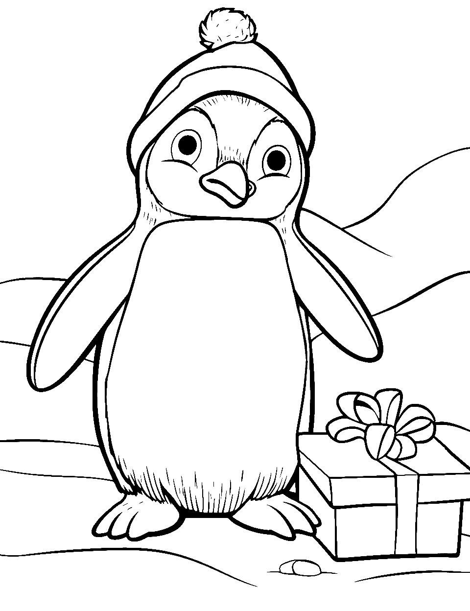 Penguin coloring pages free printable sheets