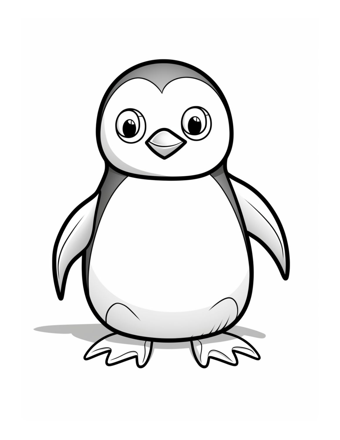 Free printable penguin coloring pages for kids skip to my lou