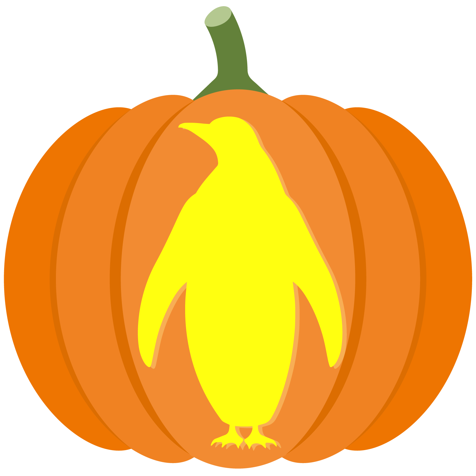 Penguin pumpkin stencil free printable papercraft templates