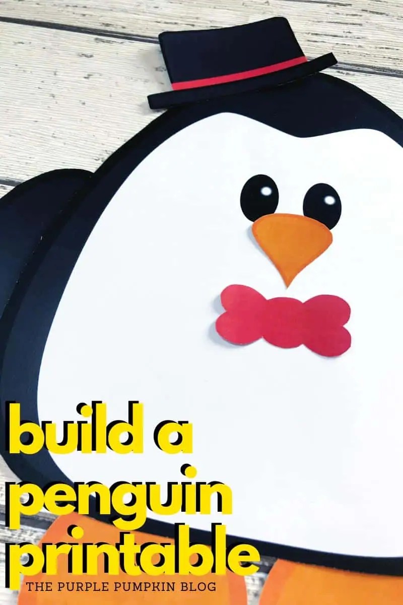 Build a penguin printable free printable paper penguin template