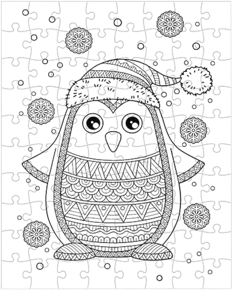 Penguin â coloring puzzle buy online at best price in ypt