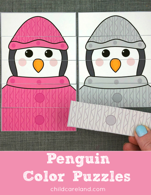 Penguin color puzzles