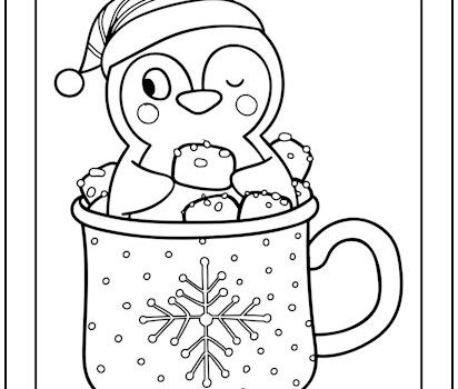 Tag penguin coloring page print it free