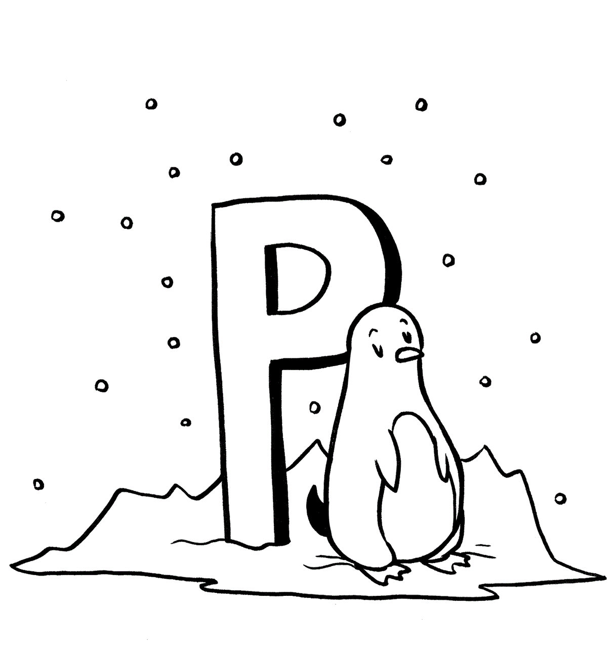 Free printable penguin coloring pages for kids