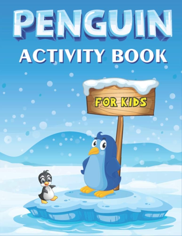 Penguin activity book for kids a fun kid workbook game for learning coloring pages trivia mazes word search sudoku puzzles find the numbers and gifts for children who loves penguins point