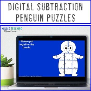 Subtraction penguin activities winter coloring page alternatives snow day math