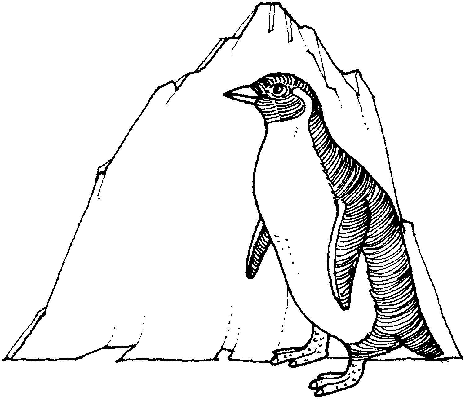 Free printable penguin coloring pages for kids