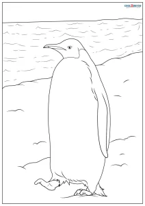 Printable penguin coloring pages for kids