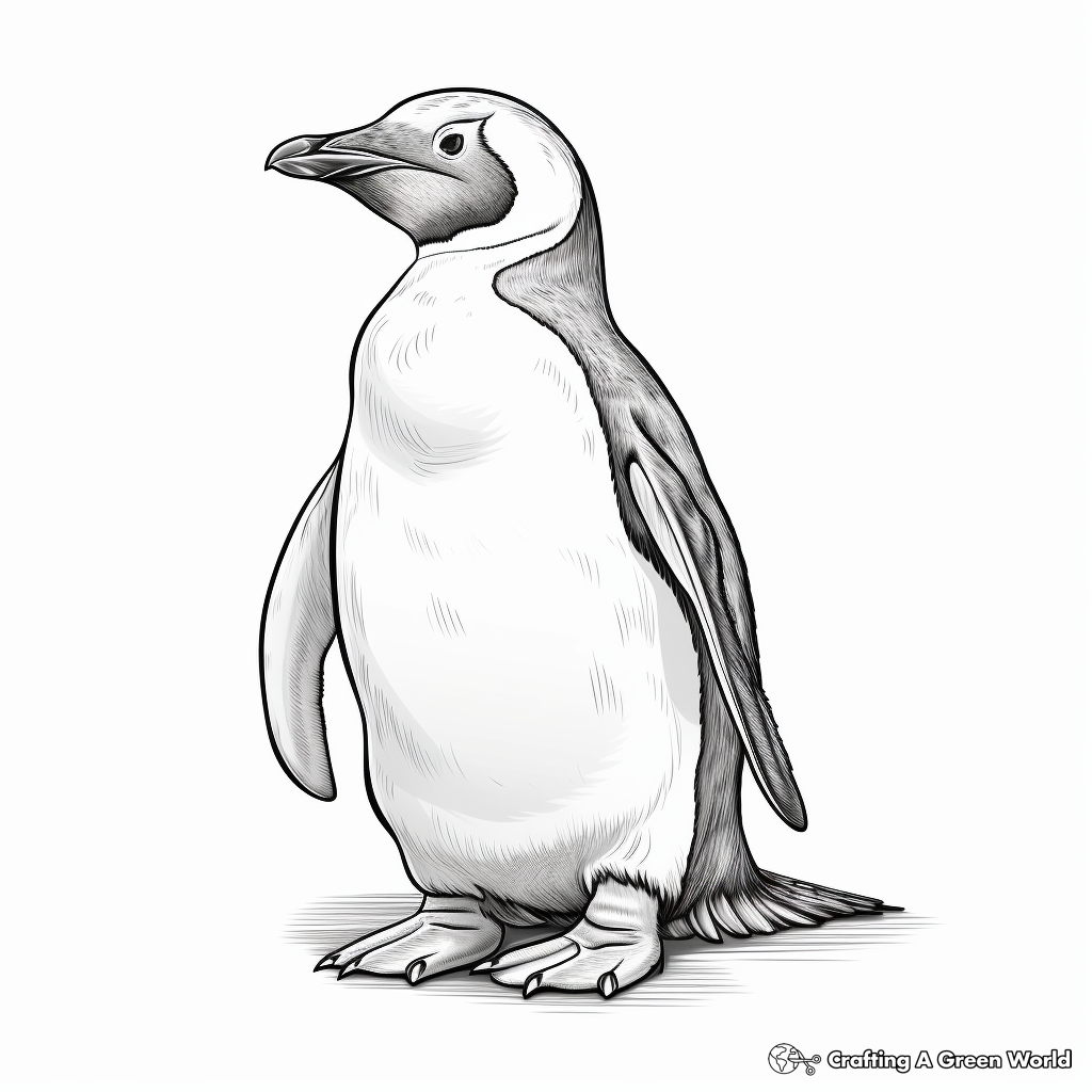 Penguin for adults coloring pages