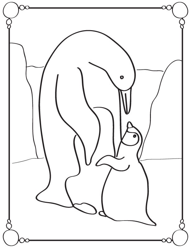 Free printable penguin coloring pages for kids