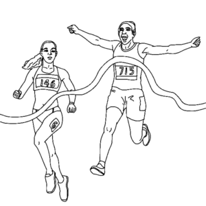 Running coloring pages printable for free download