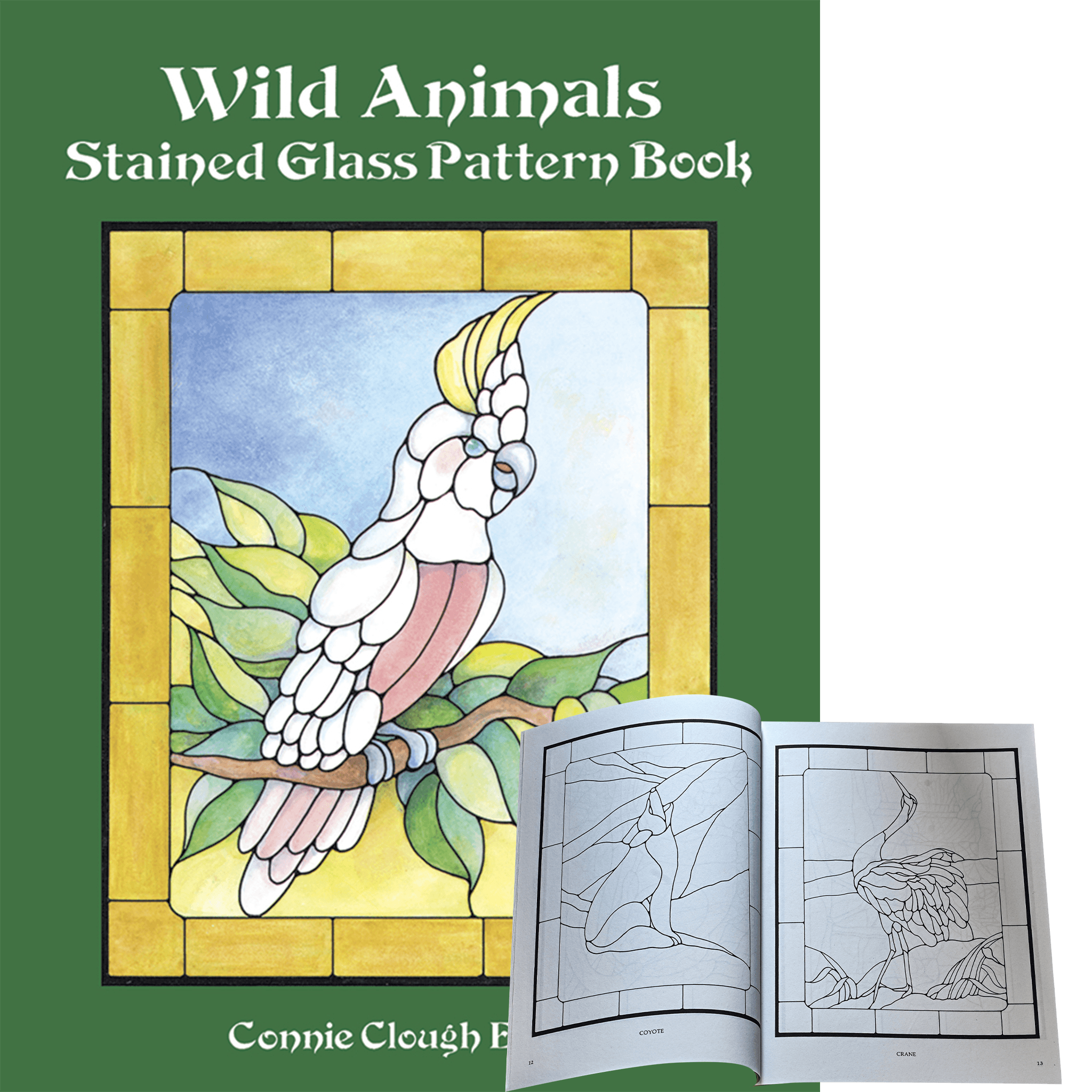 Stained glass coloring books