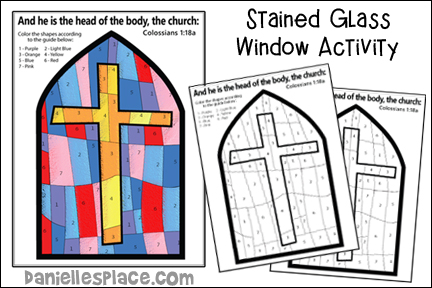 Stained glass window color