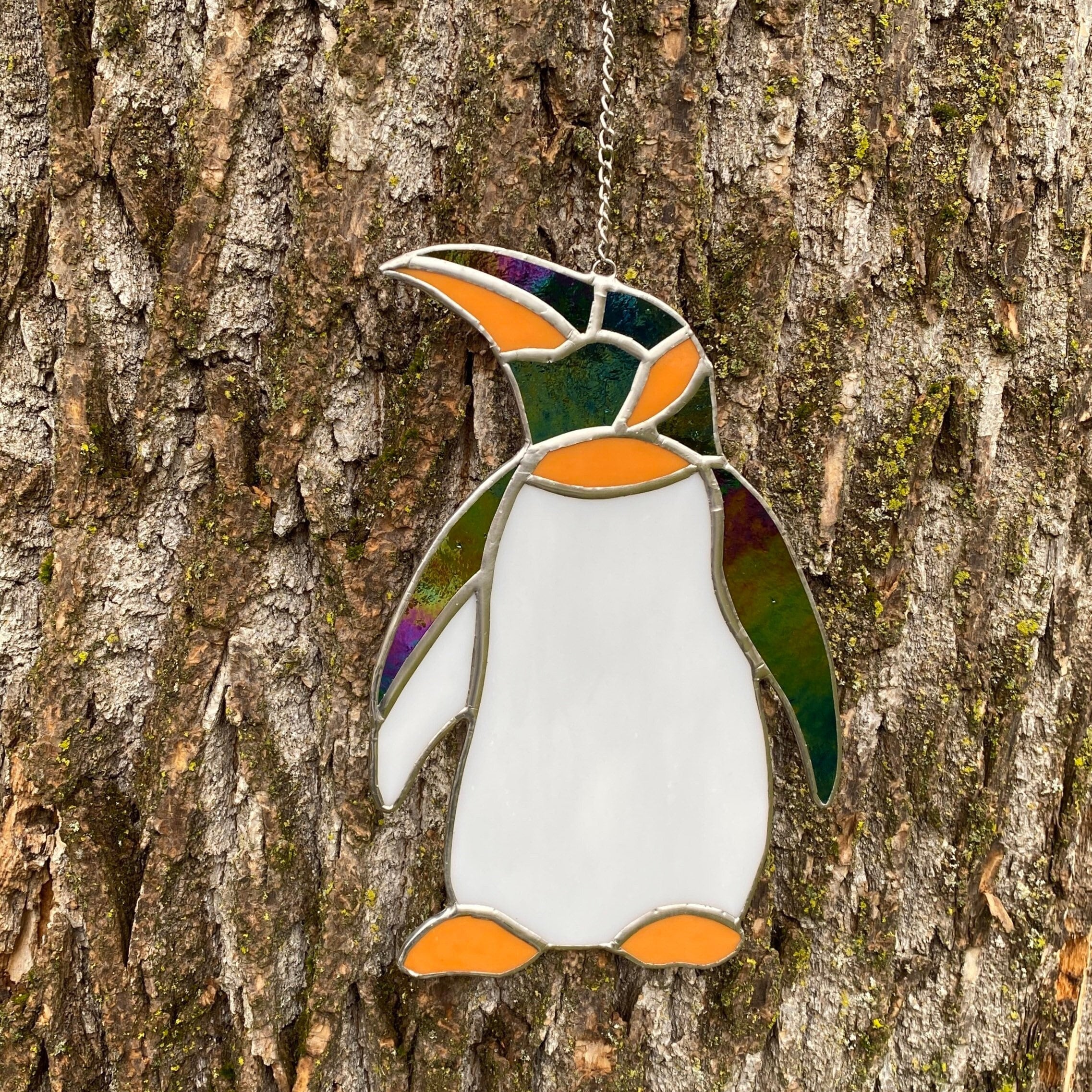 Stained glass penguin