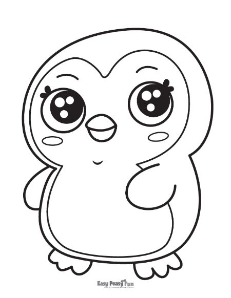 Printable penguin coloring pages