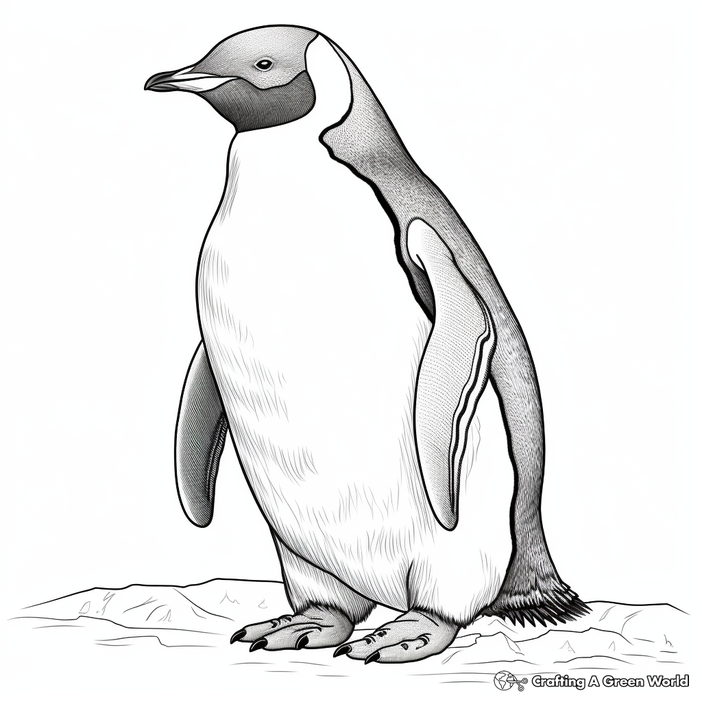 Penguin for adults coloring pages