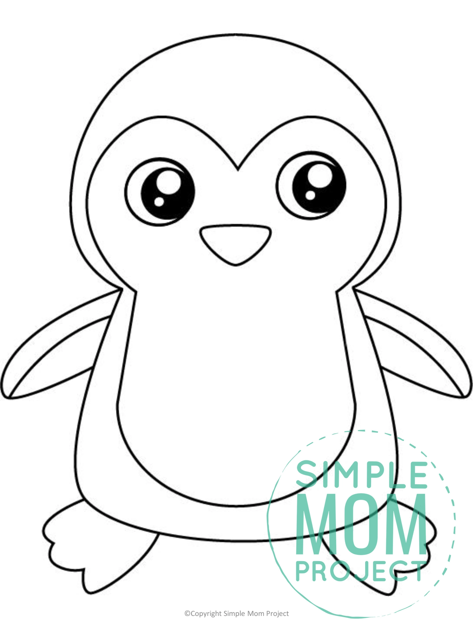 Free printable penguin template â simple mom project