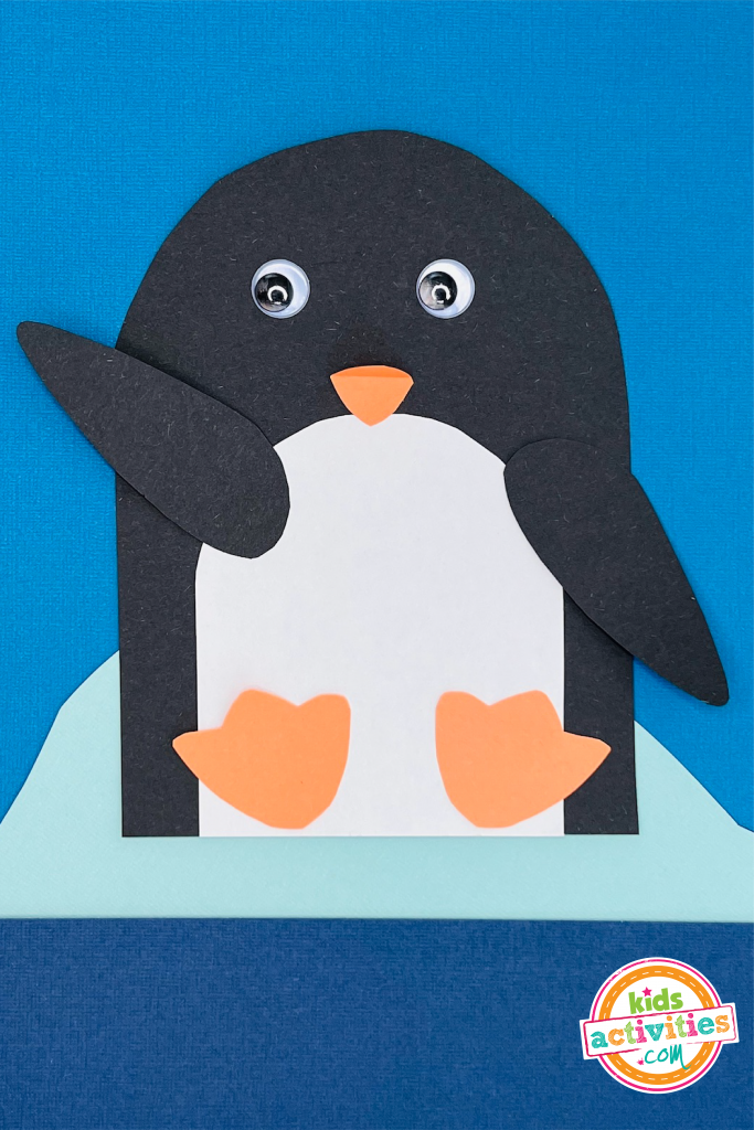 Make a cute paper penguin craft free template kids activities blog