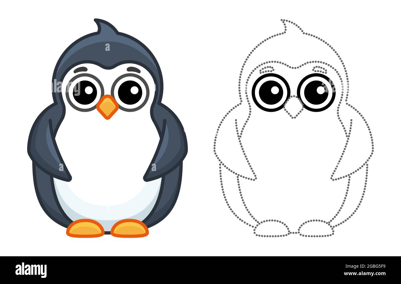 Penguin book character vector hi