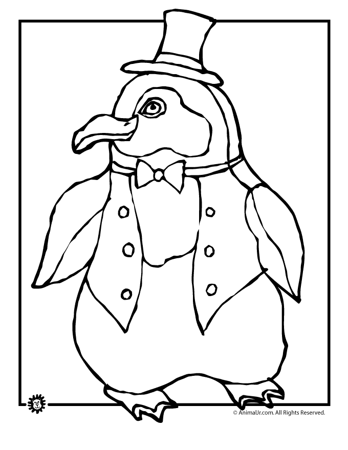 Christmas penguin coloring pag tuxedo penguin coloring page â animal jr penguin coloring pag baby dragons drawing penguin coloring