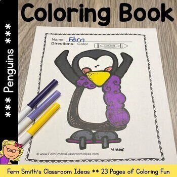 Penguins coloring pages penguins coloring book penguins craftivity