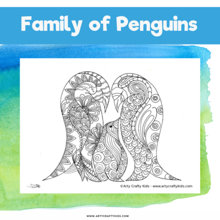 Printable penguin coloring pages for kids