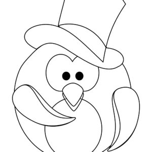 Cute penguin coloring pages printable for free download