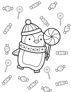 Cute penguin coloring pages free printables