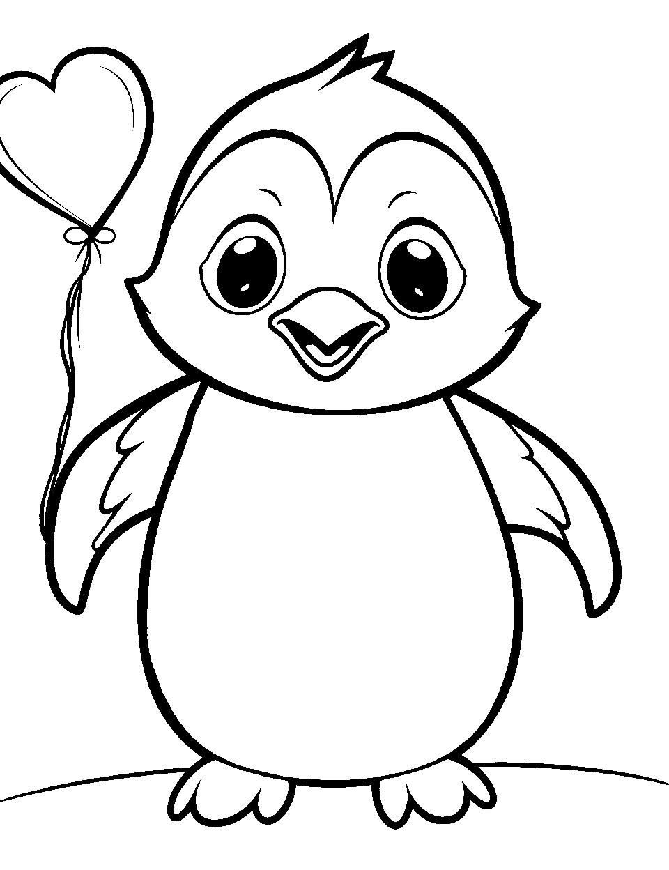 Penguin coloring pages free printable sheets