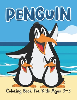 Penguin coloring book for kids ages