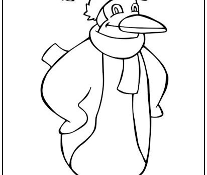 Tag penguin coloring page print it free