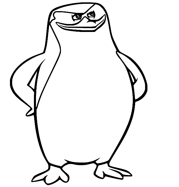 Penguins of madagascar coloring pages printable for free download