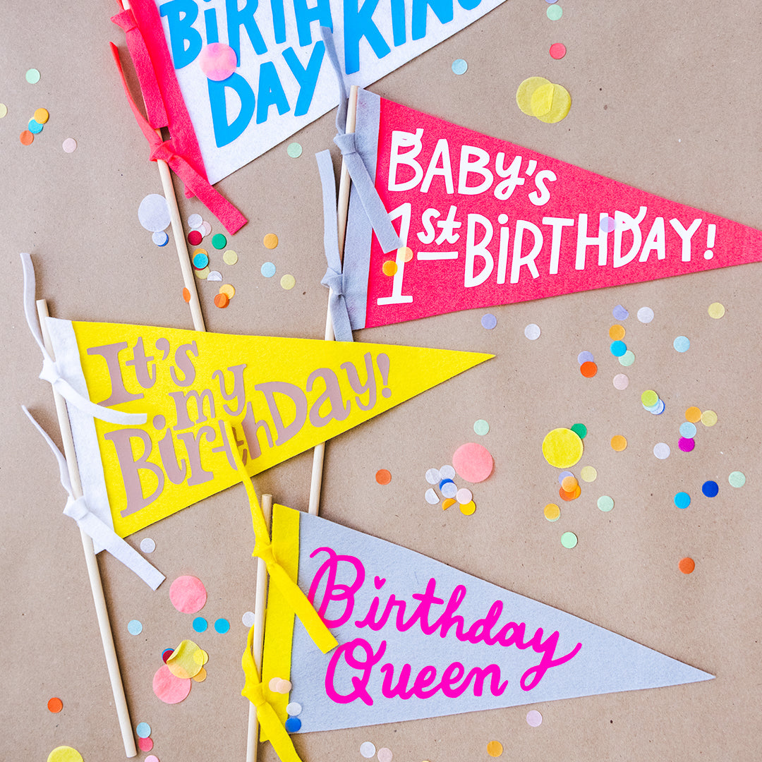 Birthday pennant phrases svg pdf template â the house that lars built