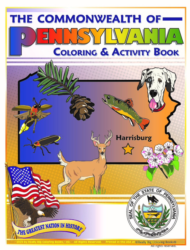 Pennsylvania state coloring book x