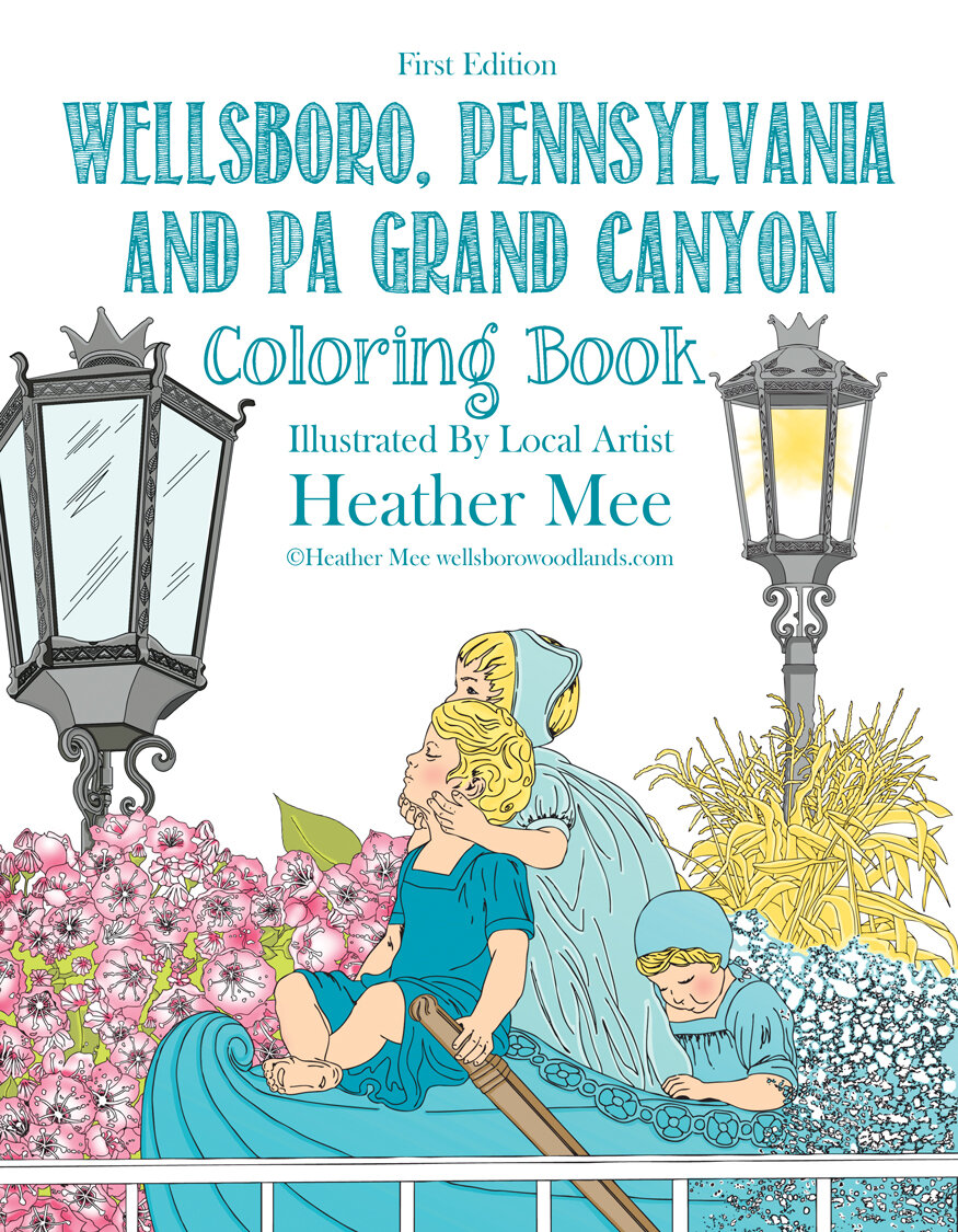 New wellsboro pennsylvania and pa grand canyon coloring book â wellsboro woodlands llc