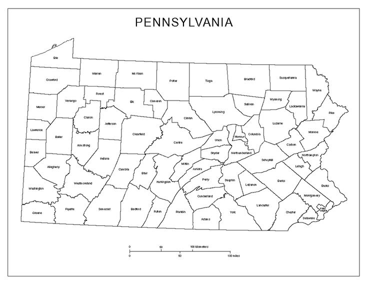 Pennsylvania labeled map map printable maps pennsylvania history