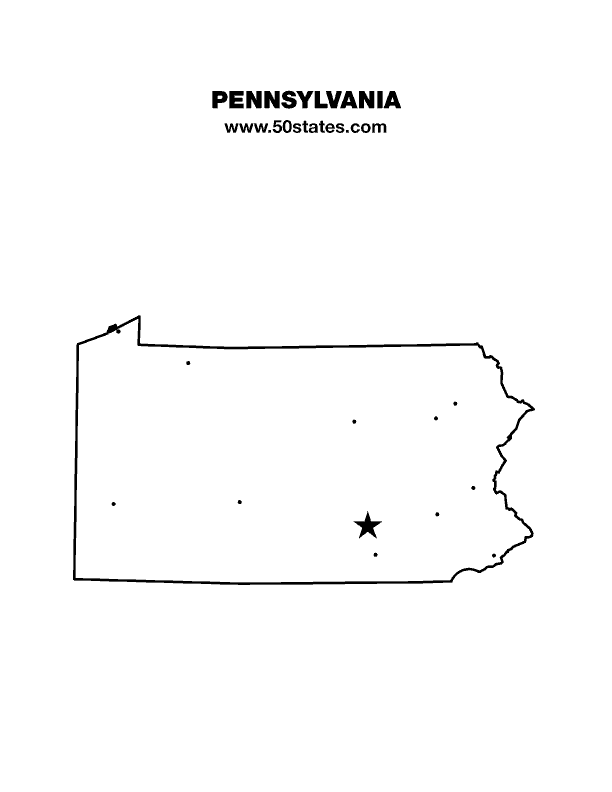 Pennsylvania map â