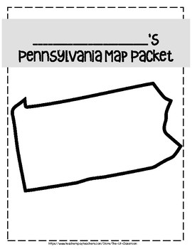 Pennsylvania map skills practice by the lit classroom tpt