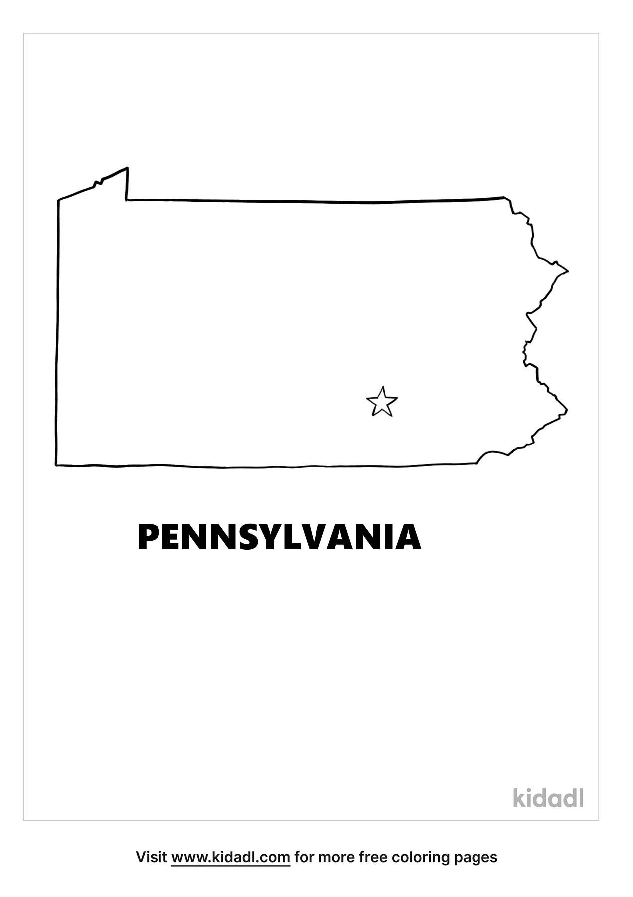 Free pennsylvania coloring page coloring page printables