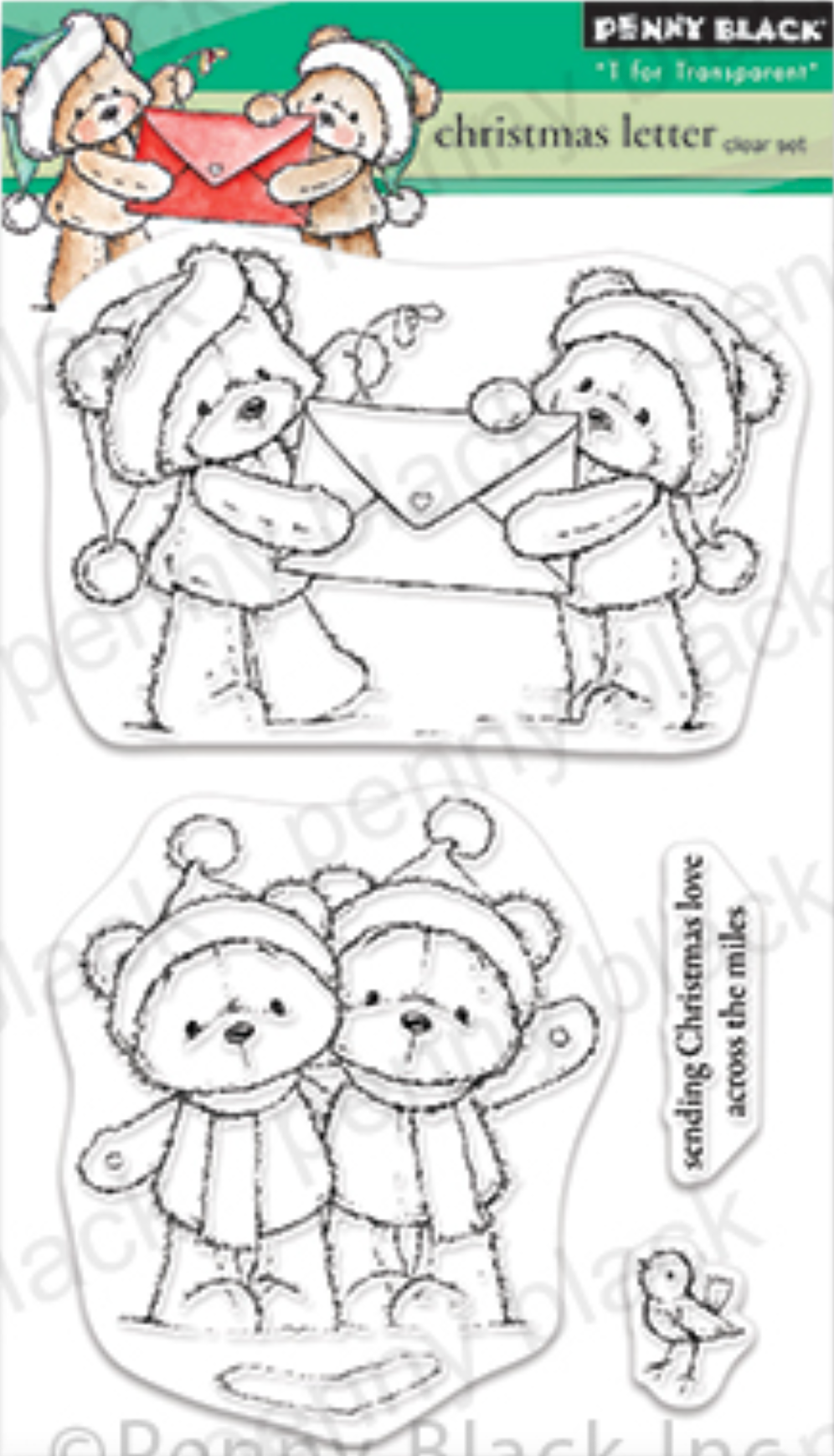 Penny black clear stamps christmas letter