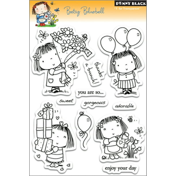 Penny black clear stamp set betsy bluebell