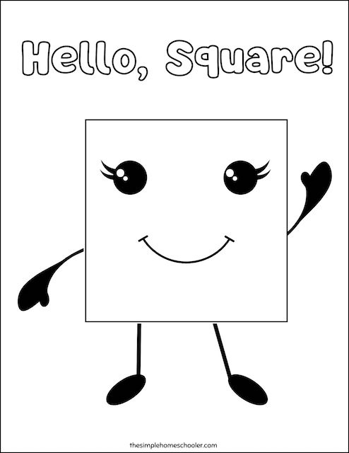 Best square coloring pages free easy print