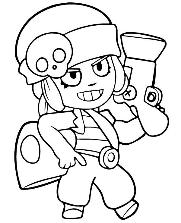 Penny coloring page brawl stars