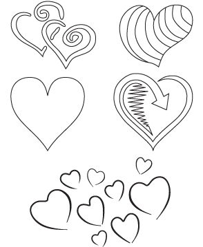 Hearts coloring pages valentine hearts kids zone at penny printables