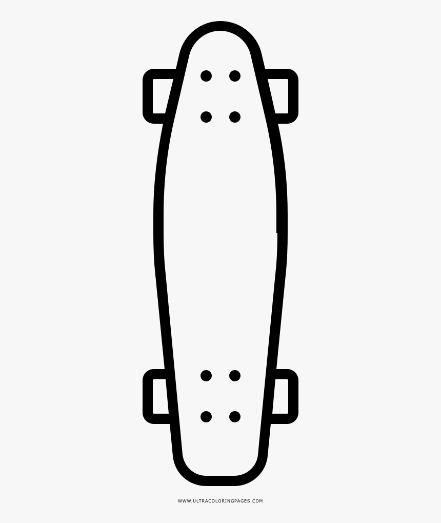 Penny board coloring page