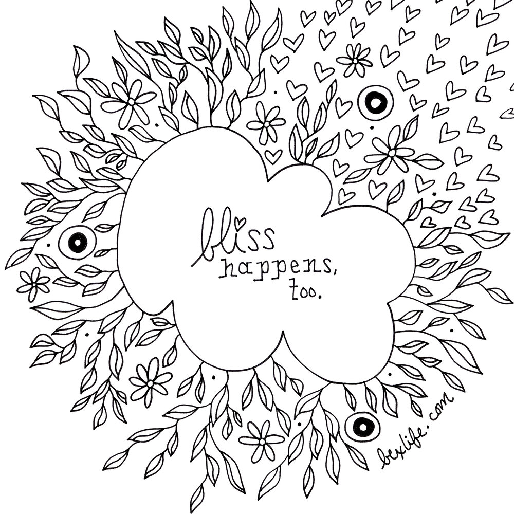 Bliss notes coloring pages digital download â wheat penny press