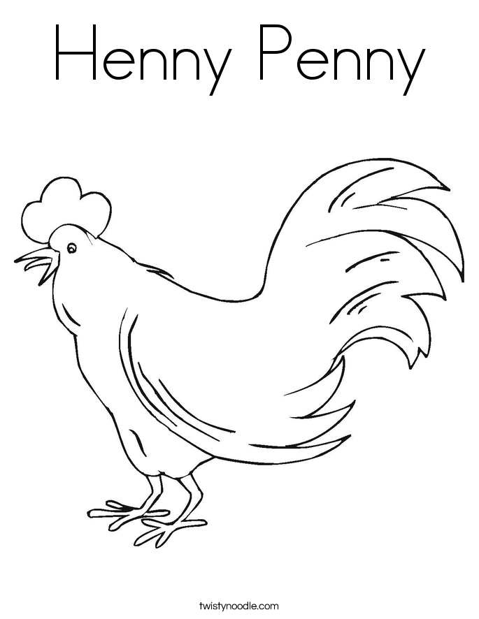 Printable henny penny coloring character pages coloring pages henny penny coloring pictures of animals