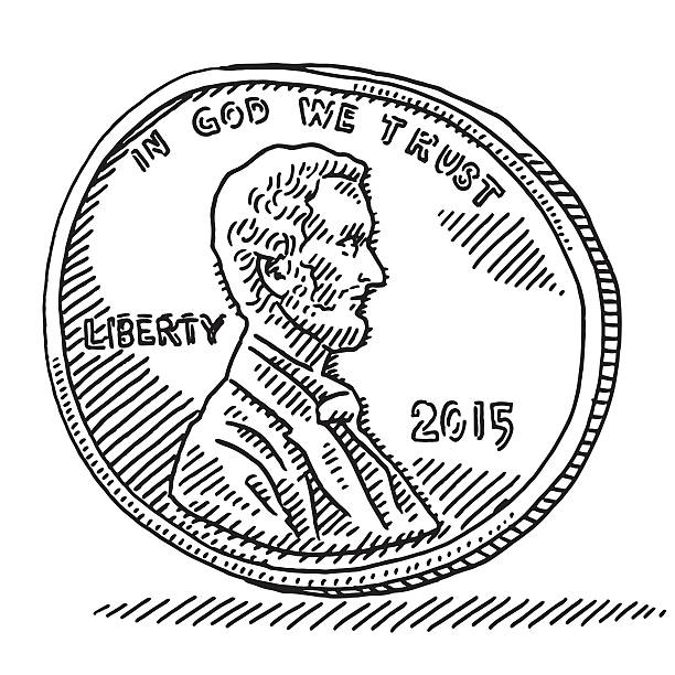 Us penny stock illustrations royalty