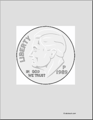 Clip art five dollar bill outline coloring page i