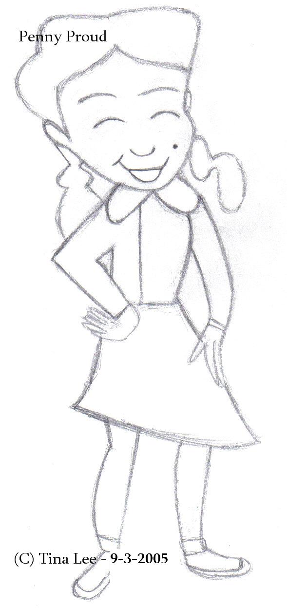 Penny proud sketch by tina